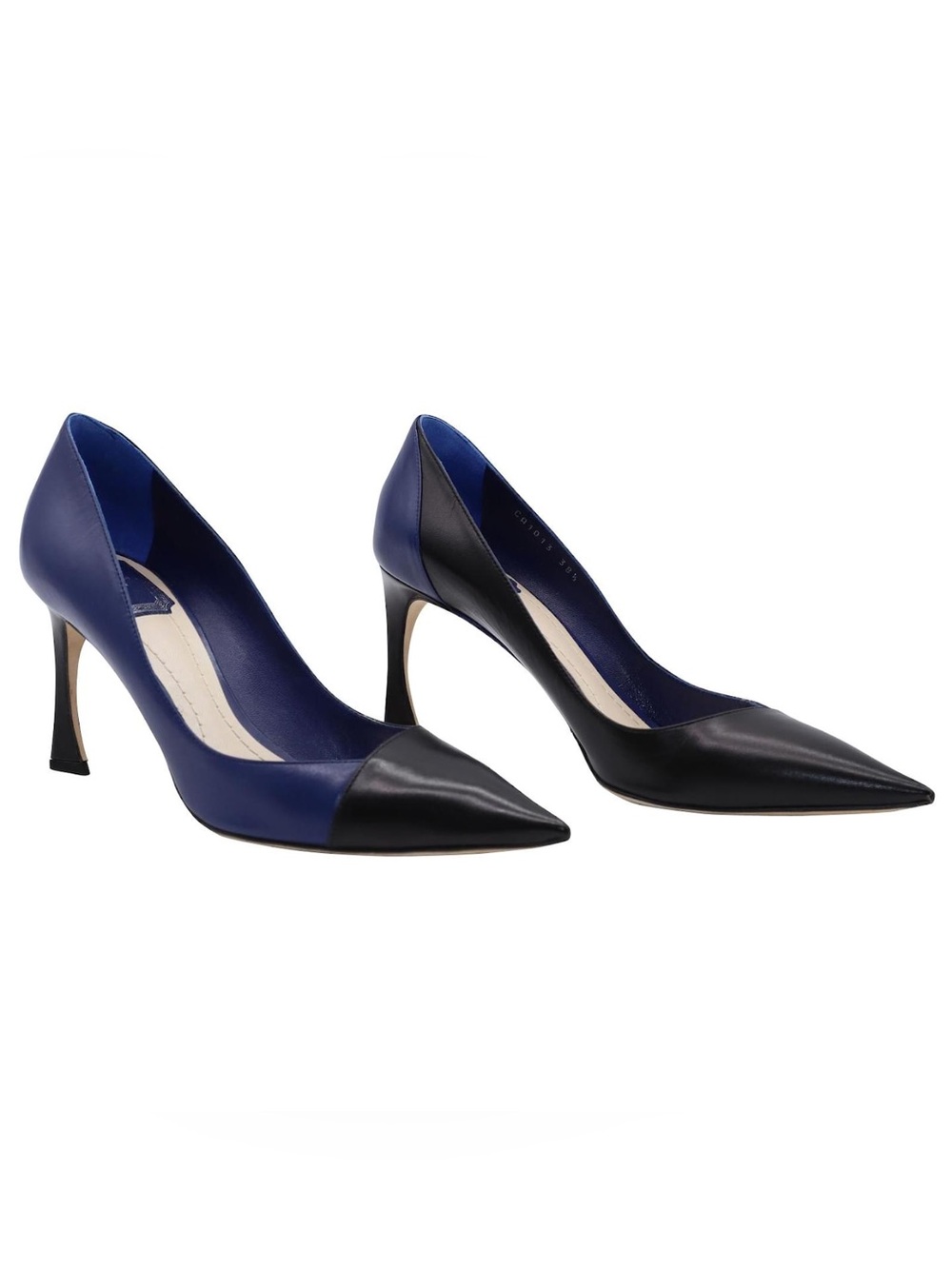 Christian Dior Navy black Color block Songe pumps